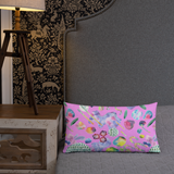 Bubblegum Garden Rectangular Pillow