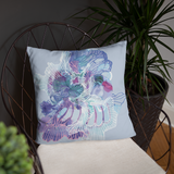 Blooming Organism Square Pillow