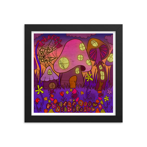 Stay Home Nighttime Framed Print