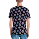 Black Crystal Cluster Masc Style T-shirt