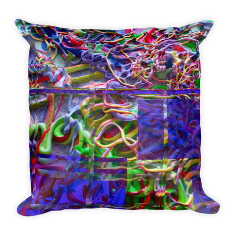 Alien Puke: Satellite Image Pillow