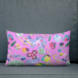 Bubblegum Garden Rectangular Pillow