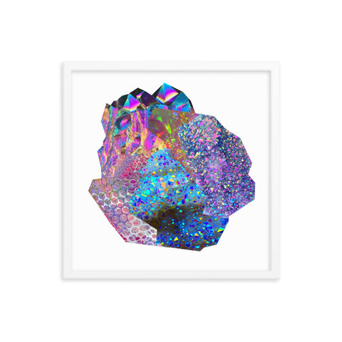 Crystal Cluster 6 Framed Print