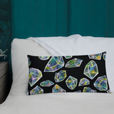 Cosmic Crystals Rectangular Pillow