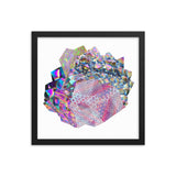Crystal Cluster 5 Framed Print