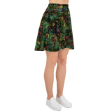 Midnight Mushrooms Skater Skirt