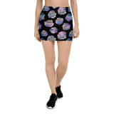 Black Crystal Cluster Mini Skirt