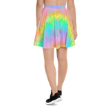 Rainbow Melt Skater Skirt
