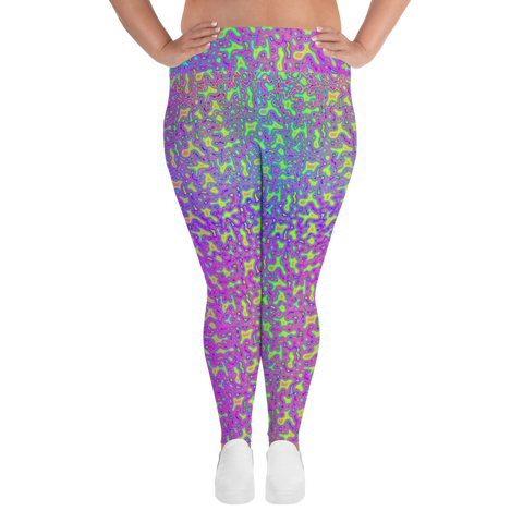 Psychedelic Mess Plus Size Leggings