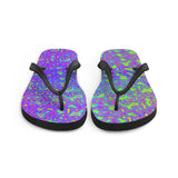 Psychedelic Mess Flip-Flops