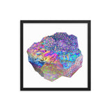 Crystal Cluster 3 Framed Print