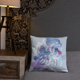 Blooming Organism Square Pillow