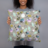 Sticks and Stones Square Pillow