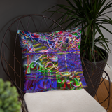 Alien Puke: Satellite Image Pillow