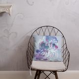 Blooming Organism Square Pillow