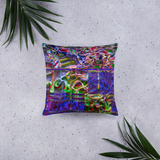 Alien Puke: Satellite Image Pillow