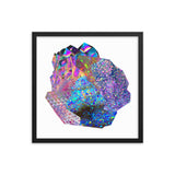 Crystal Cluster 6 Framed Print