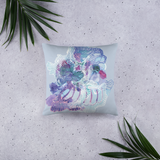 Blooming Organism Square Pillow