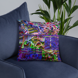 Alien Puke: Satellite Image Pillow