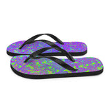 Psychedelic Mess Flip-Flops