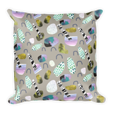 Sticks and Stones Square Pillow