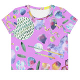 Bubblegum Garden Crop Tee