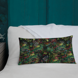 Midnight Mushrooms Rectangular Pillow