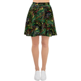 Midnight Mushrooms Skater Skirt