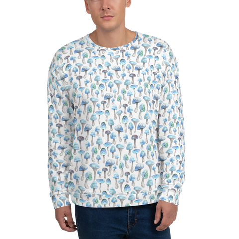 Blue Shrooms Unisex Sweatshirt