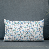 Blue Shroom Rectangular Pillow