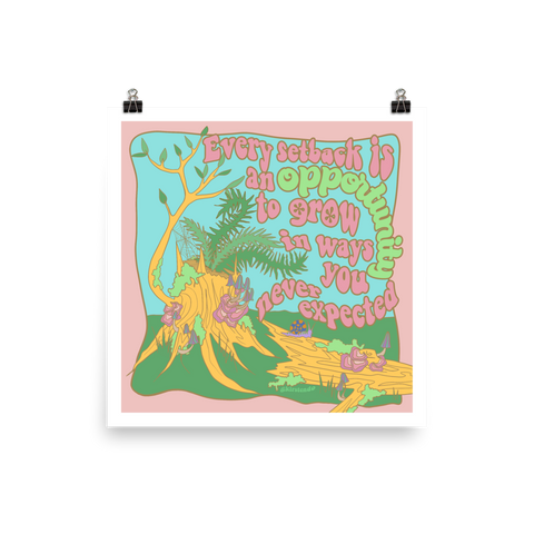 Opportunity to Grow Pastel Print