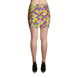 Disco Squares Mini Skirt