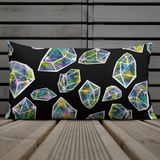 Cosmic Crystals Rectangular Pillow