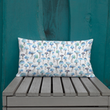 Blue Shroom Rectangular Pillow