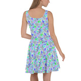 Electric Party Blues Skater Dress